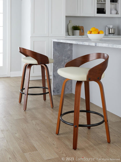 Majestic Office Furniture 26" Fixed-Height Counter Stool - Set of 2