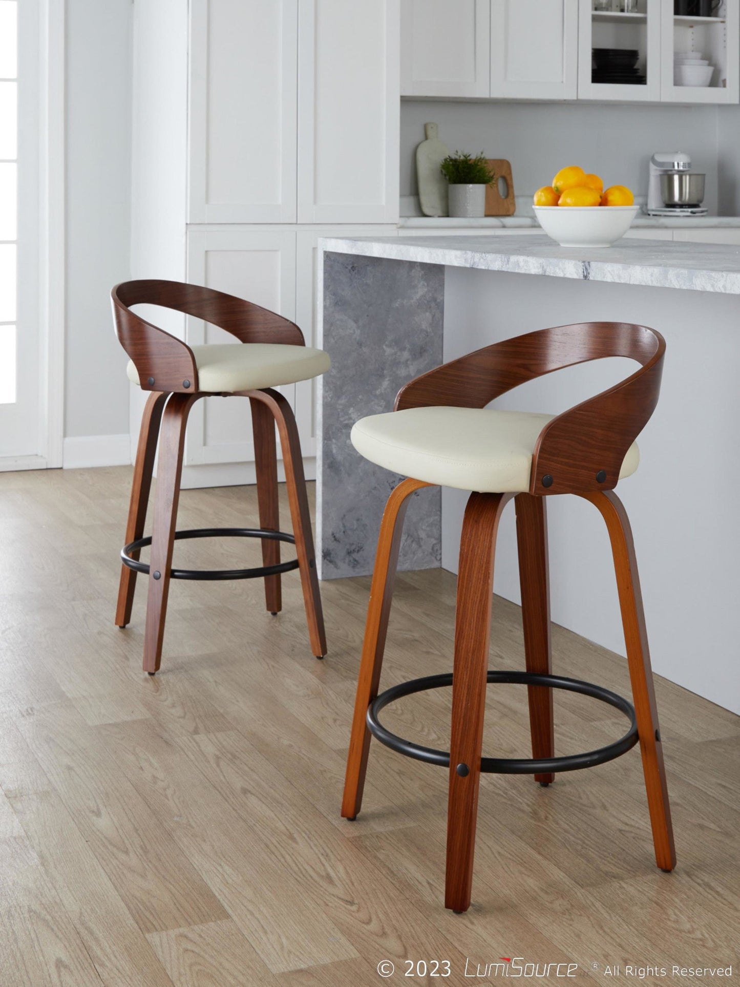 Majestic Office Furniture 26" Fixed-Height Counter Stool - Set of 2