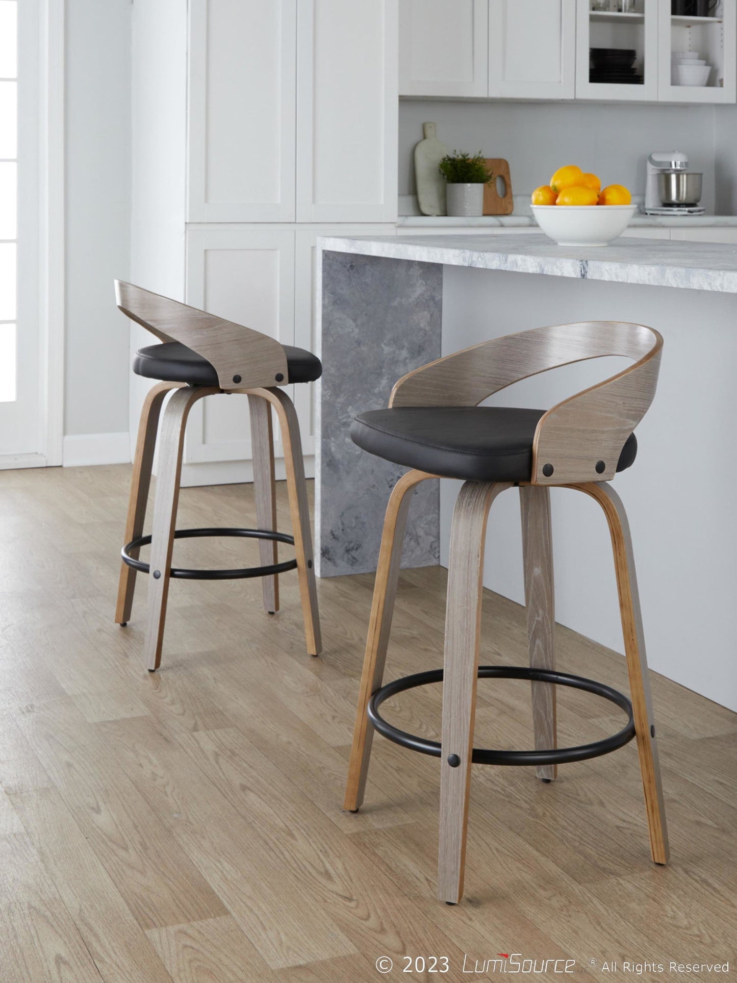 Majestic Office Furniture 26" Fixed-Height Counter Stool - Set of 2