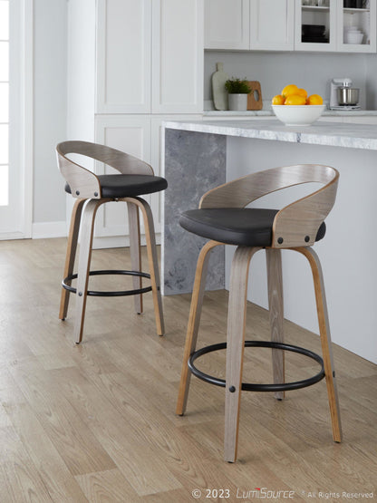Majestic Office Furniture 26" Fixed-Height Counter Stool - Set of 2