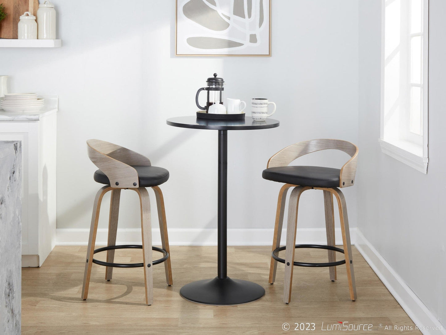 Majestic Office Furniture 26" Fixed-Height Counter Stool - Set of 2