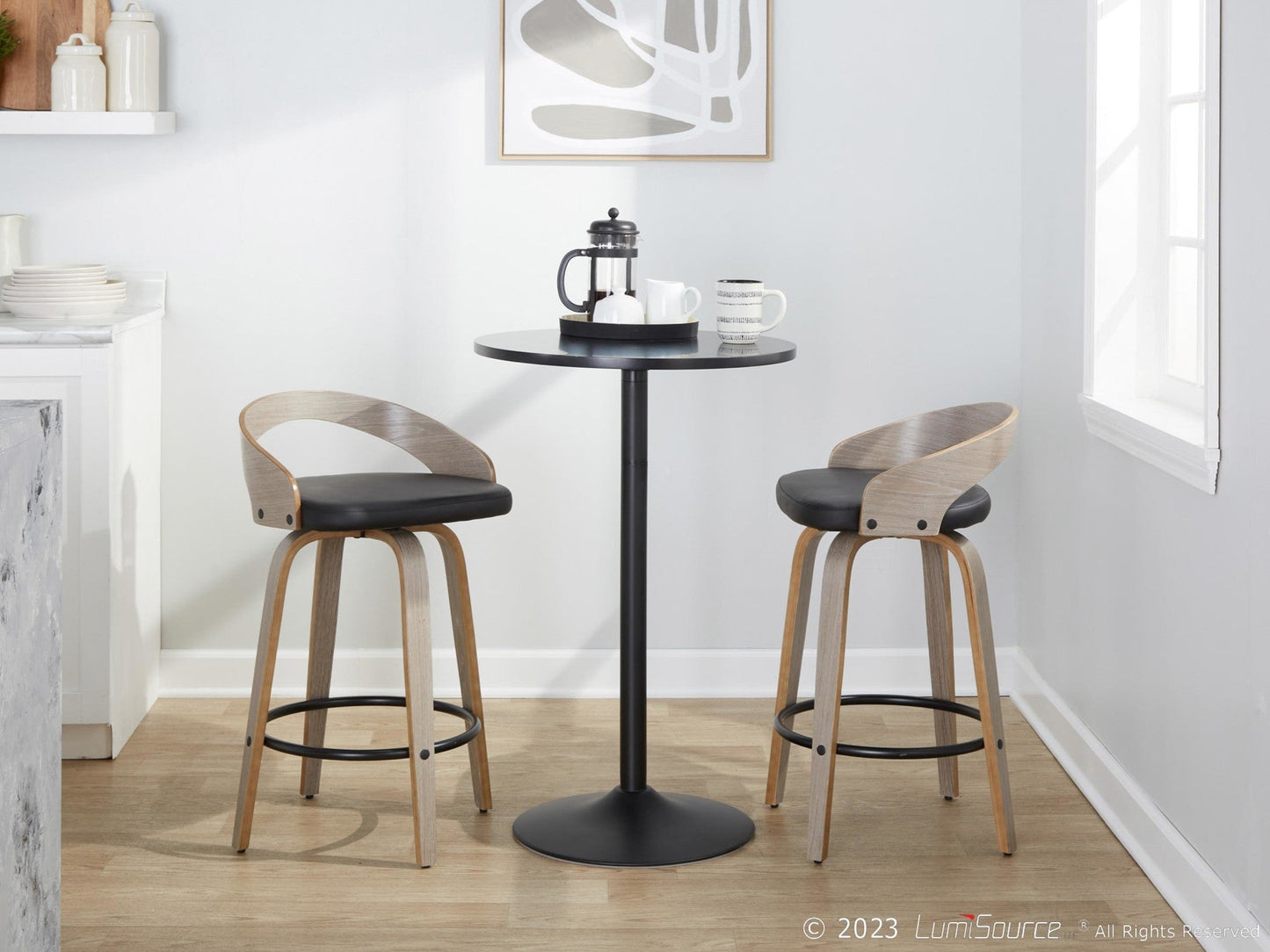 Majestic Office Furniture 26" Fixed-Height Counter Stool - Set of 2