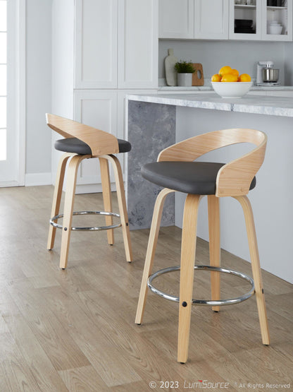 Majestic Office Furniture 26" Fixed-Height Counter Stool - Set of 2