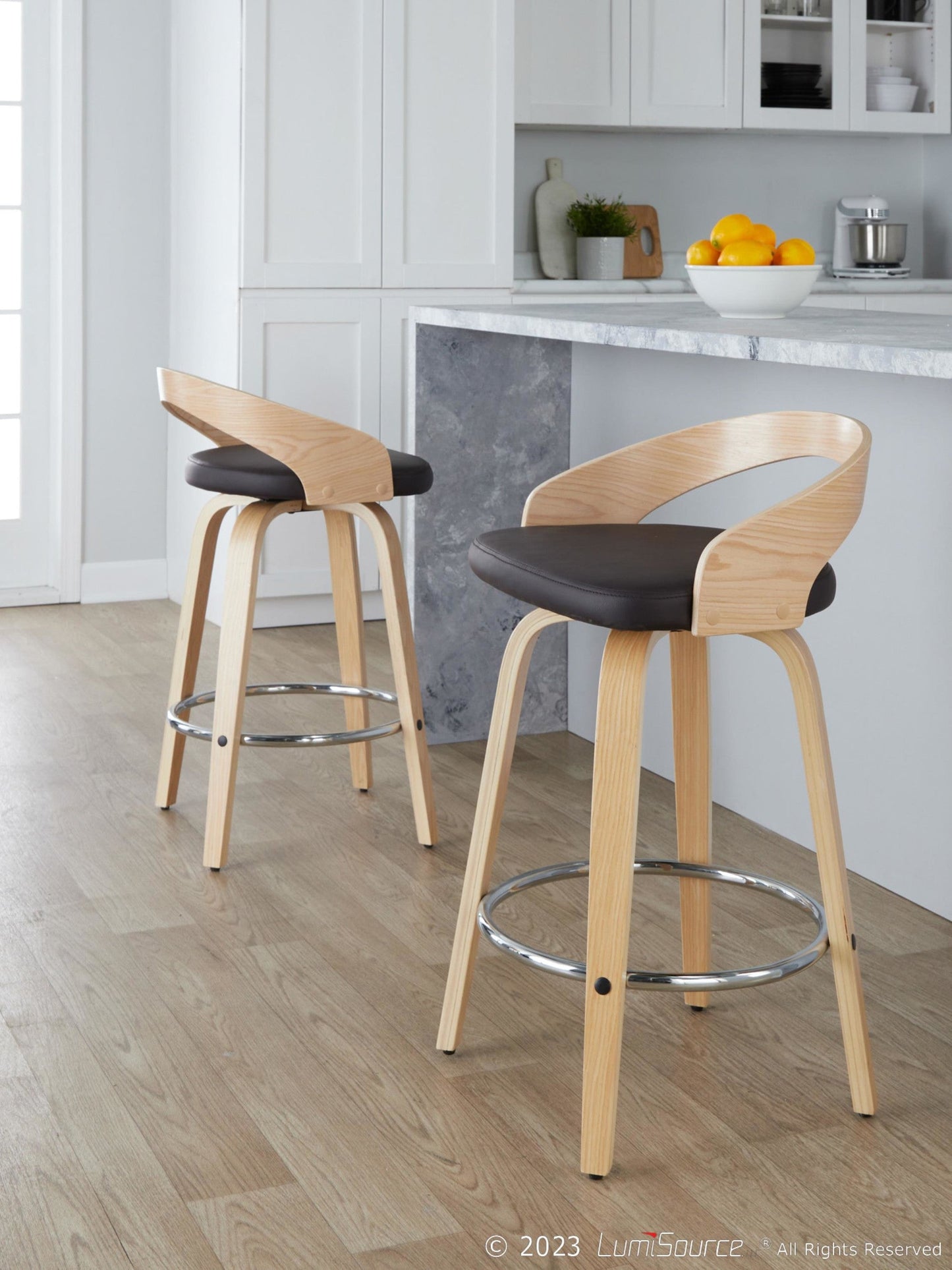 Majestic Office Furniture 26" Fixed-Height Counter Stool - Set of 2