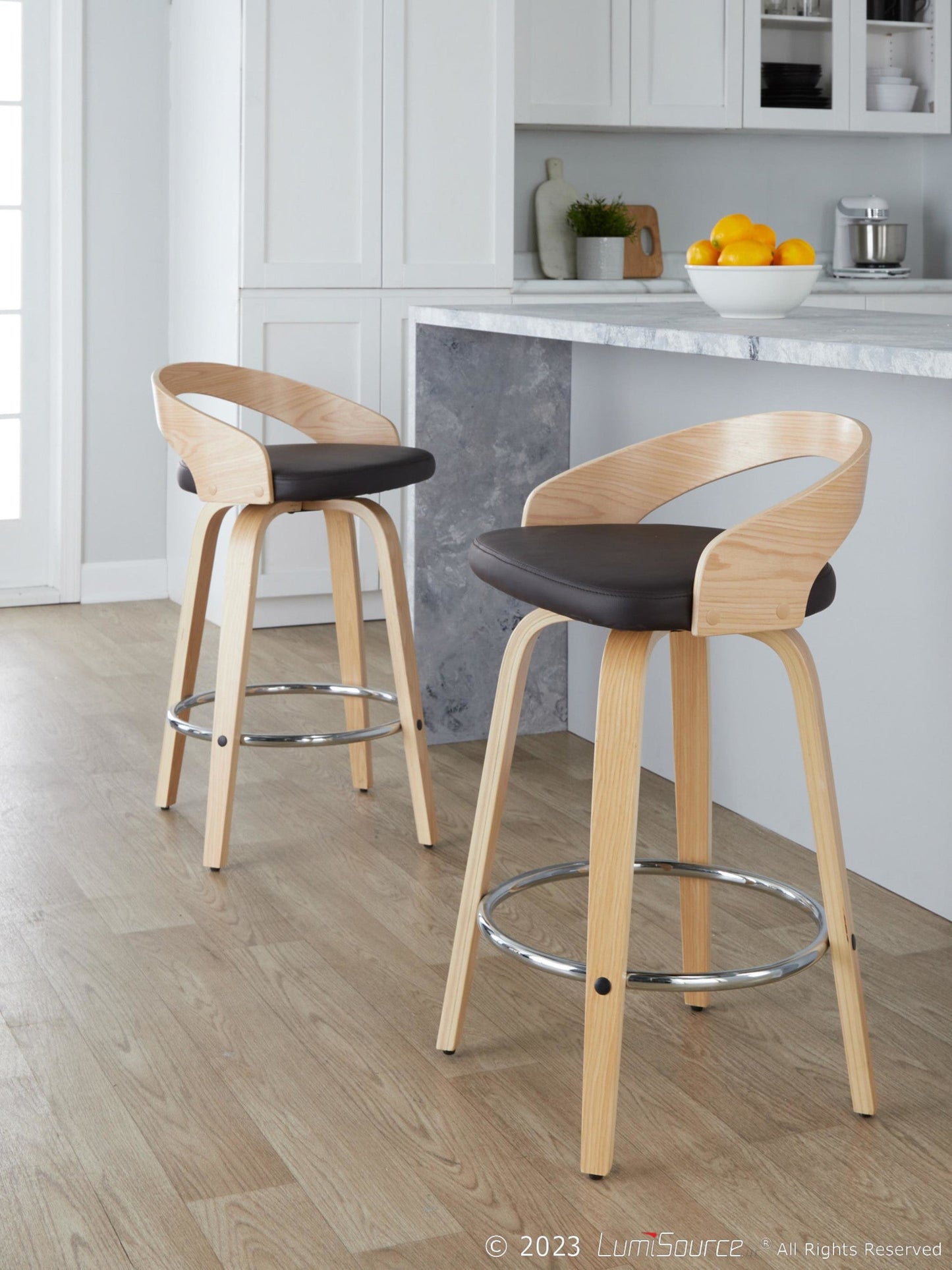 Majestic Office Furniture 26" Fixed-Height Counter Stool - Set of 2