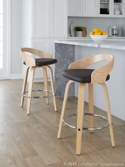 Majestic Office Furniture 26" Fixed-Height Counter Stool - Set of 2