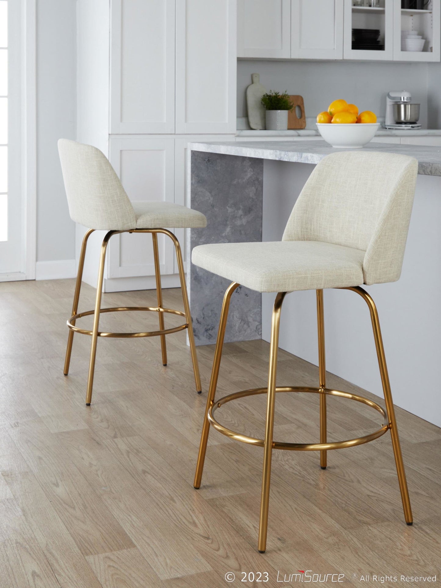 Majestic Office Furniture 26" Fixed-Height Counter Stool - Set of 2