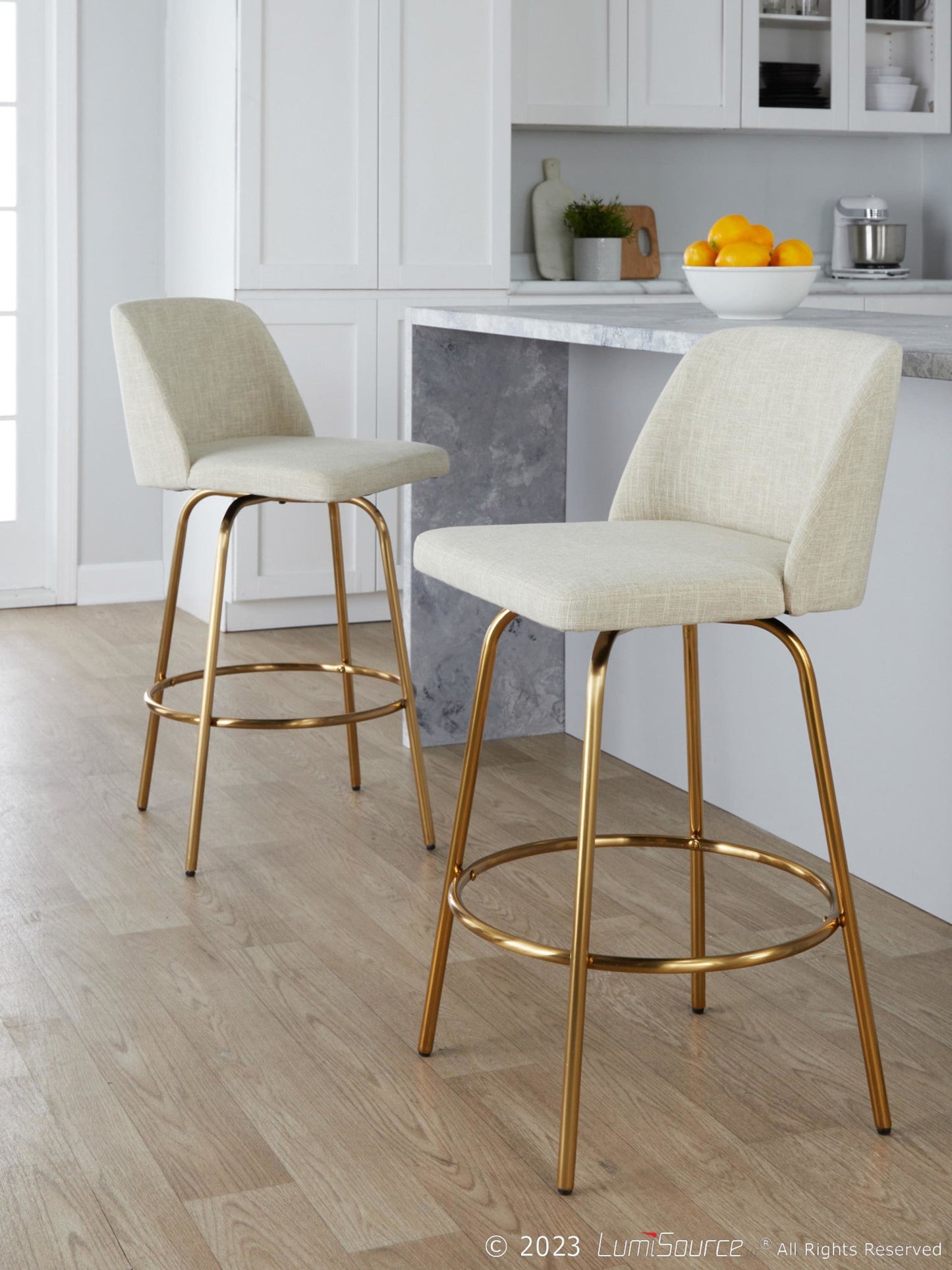 Majestic Office Furniture 26" Fixed-Height Counter Stool - Set of 2