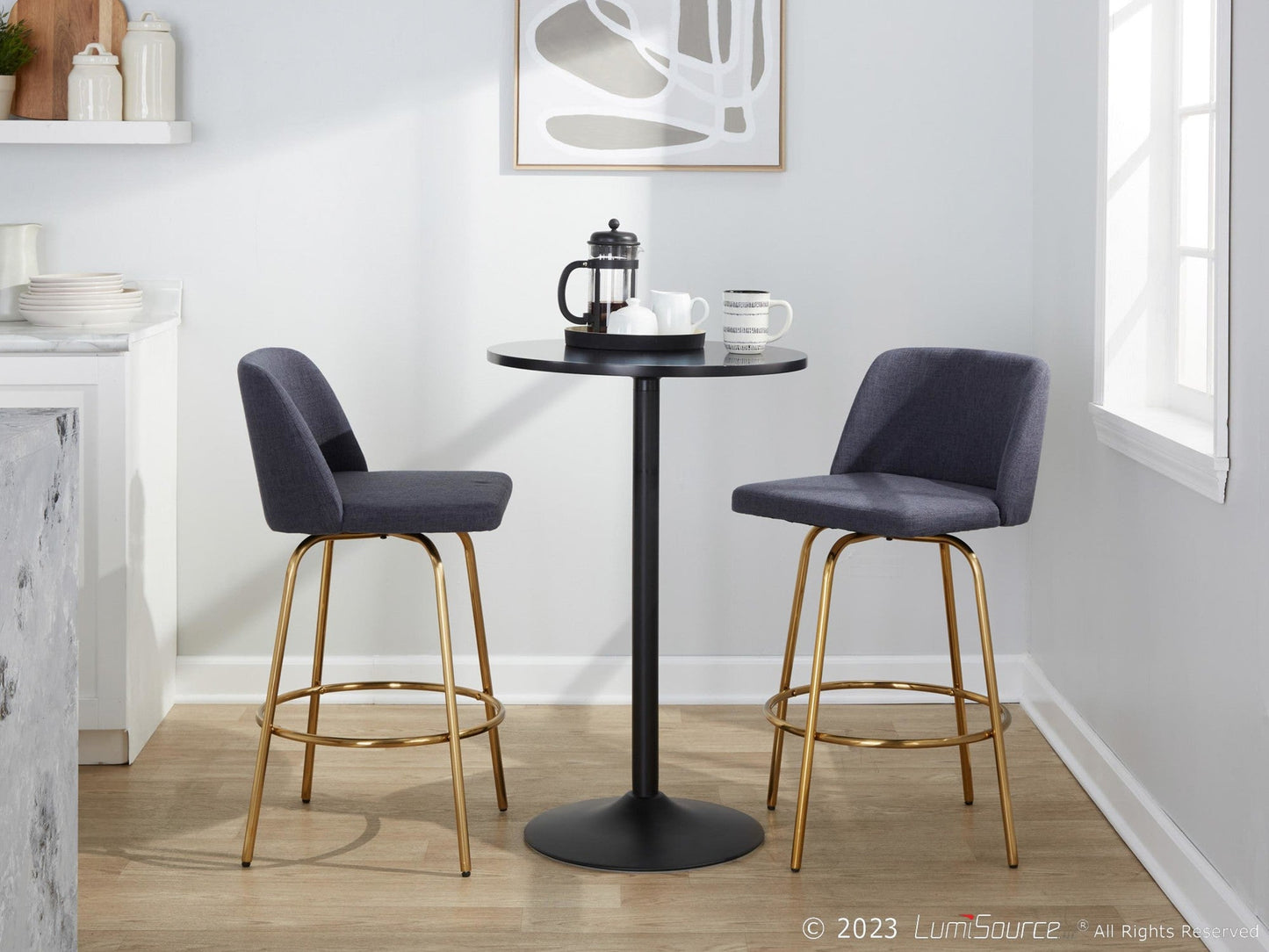 Majestic Office Furniture 26" Fixed-Height Counter Stool - Set of 2