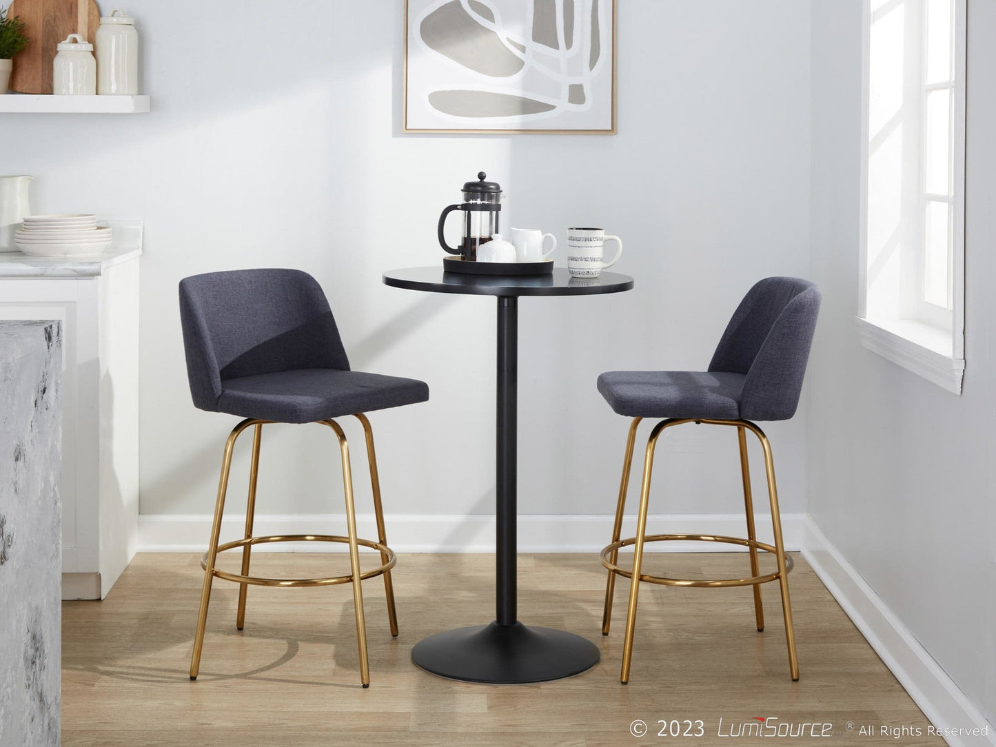 Majestic Office Furniture 26" Fixed-Height Counter Stool - Set of 2