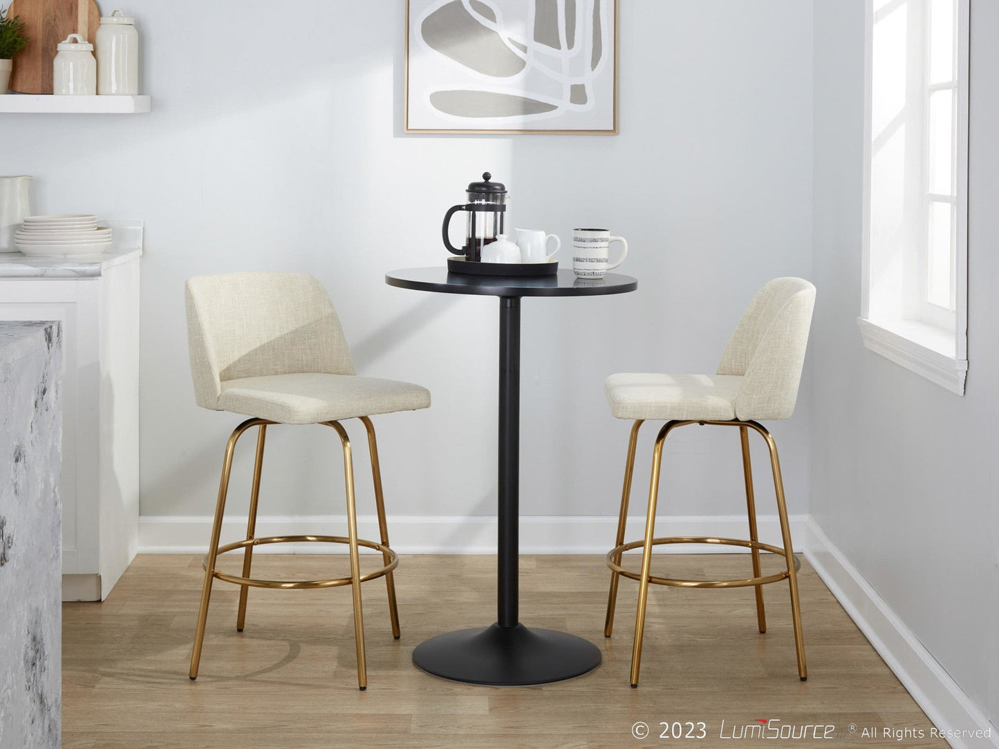 Majestic Office Furniture 26" Fixed-Height Counter Stool - Set of 2
