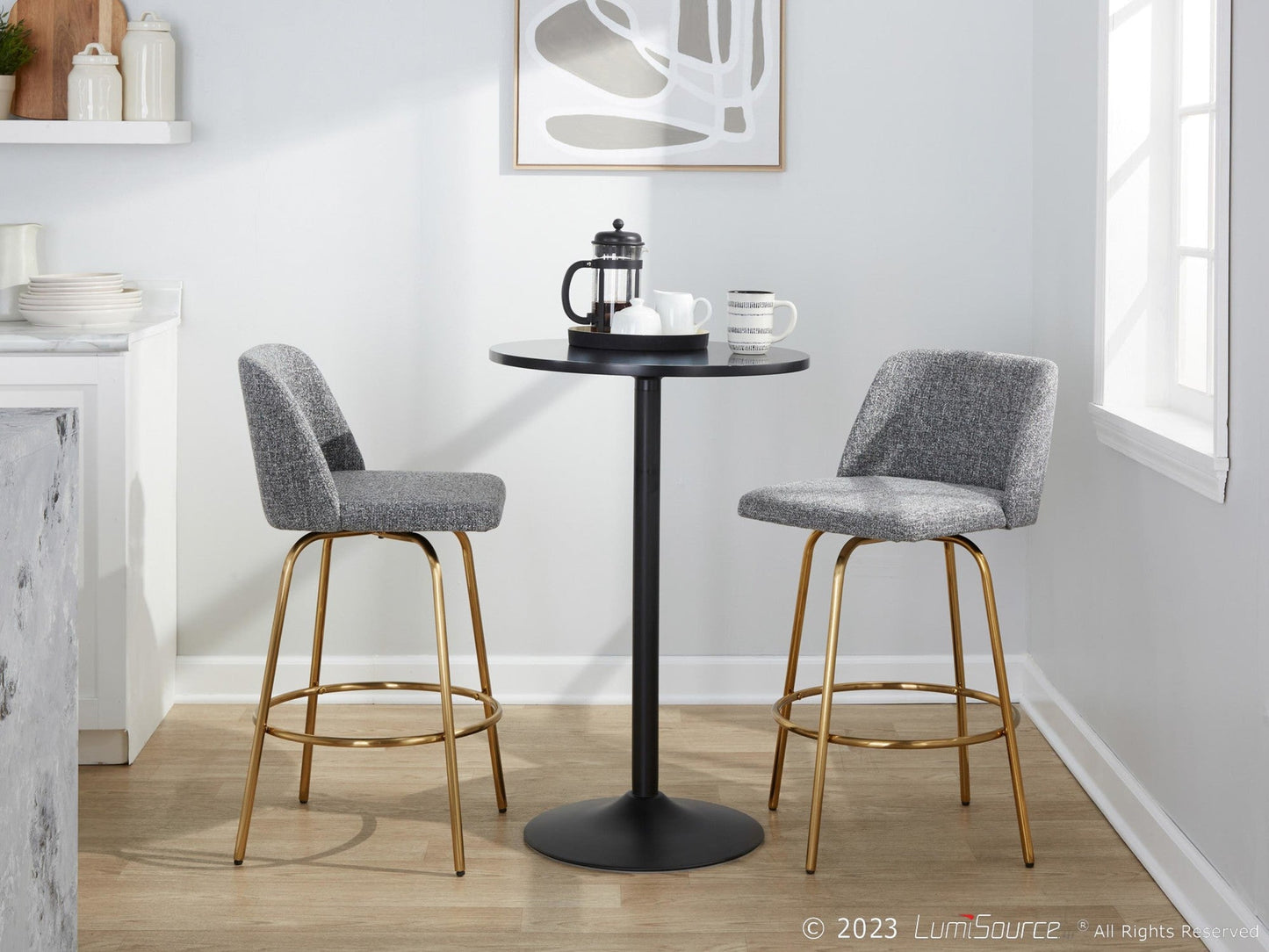 Majestic Office Furniture 26" Fixed-Height Counter Stool - Set of 2
