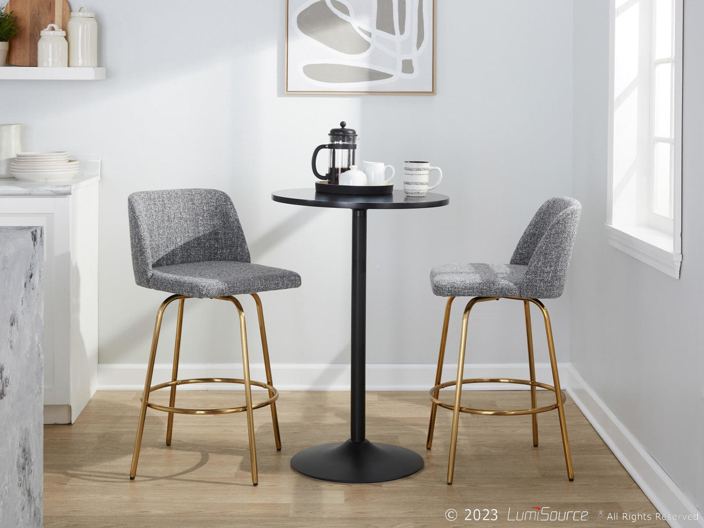 Majestic Office Furniture 26" Fixed-Height Counter Stool - Set of 2