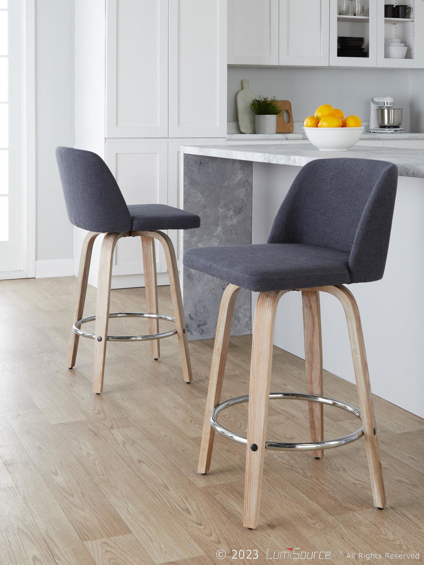 Majestic Office Furniture 26" Fixed-Height Counter Stool - Set of 2