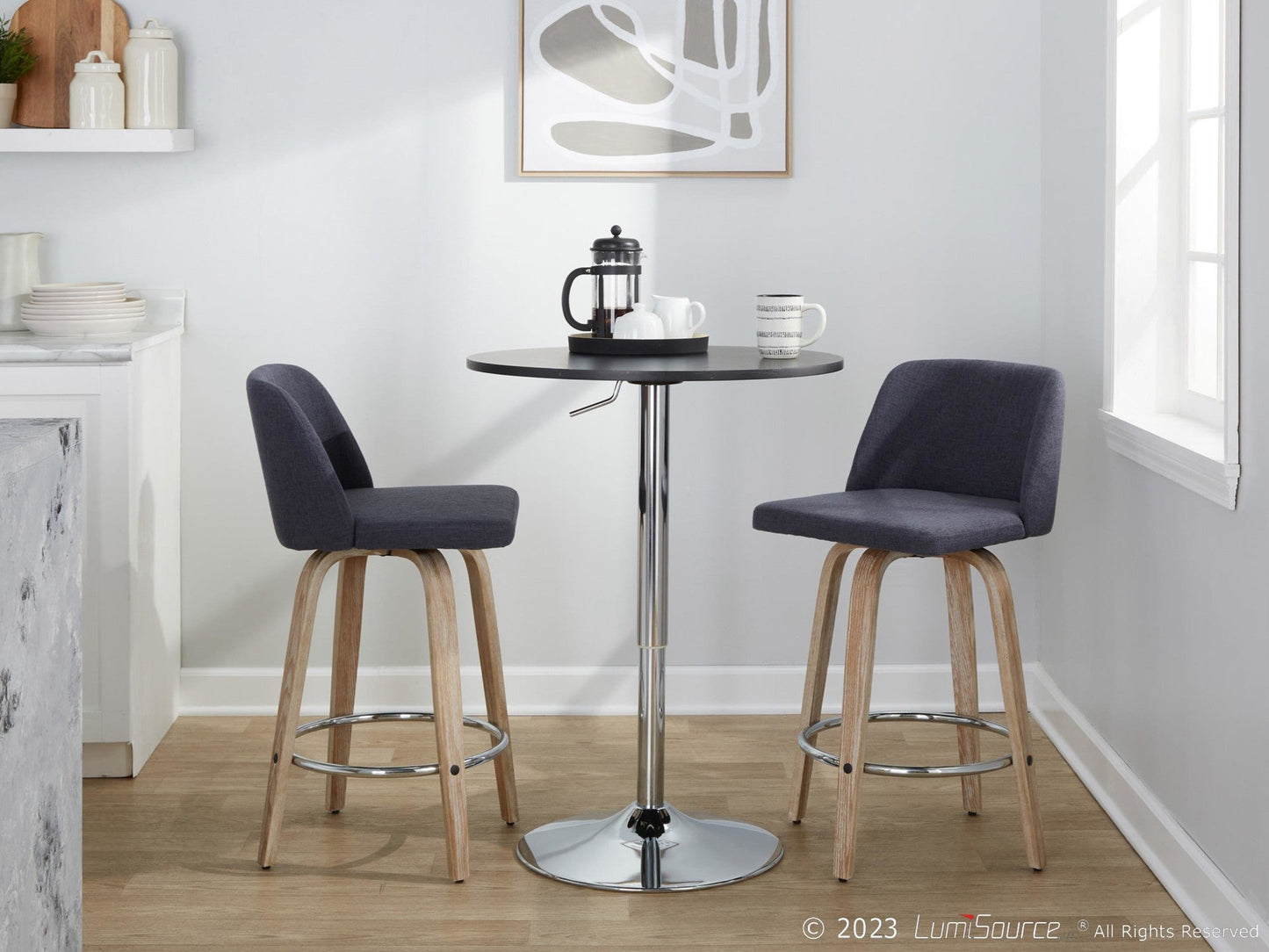 Majestic Office Furniture 26" Fixed-Height Counter Stool - Set of 2