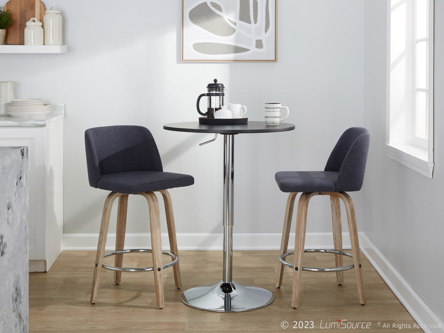 Majestic Office Furniture 26" Fixed-Height Counter Stool - Set of 2