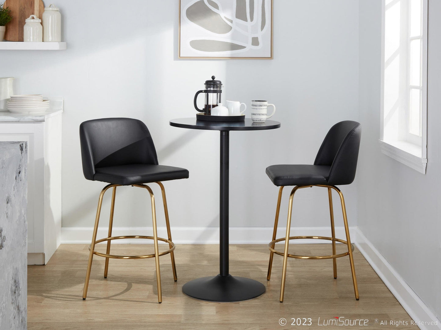 Majestic Office Furniture 26" Fixed-Height Counter Stool - Set of 2