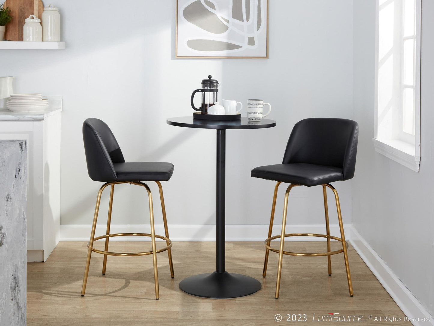 Majestic Office Furniture 26" Fixed-Height Counter Stool - Set of 2
