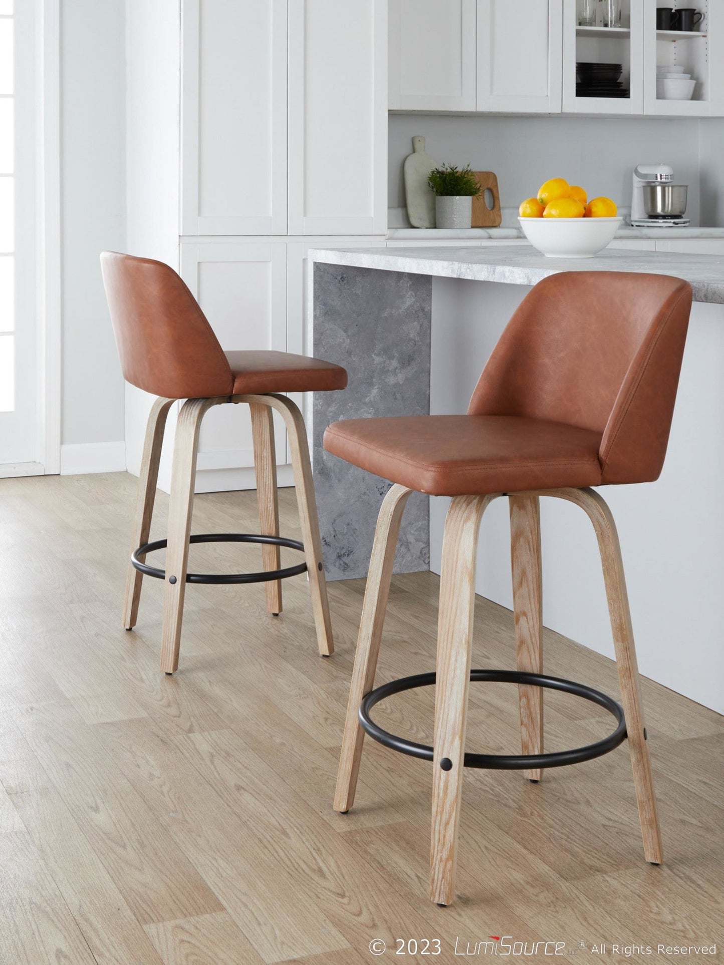 Majestic Office Furniture 26" Fixed-Height Counter Stool - Set of 2