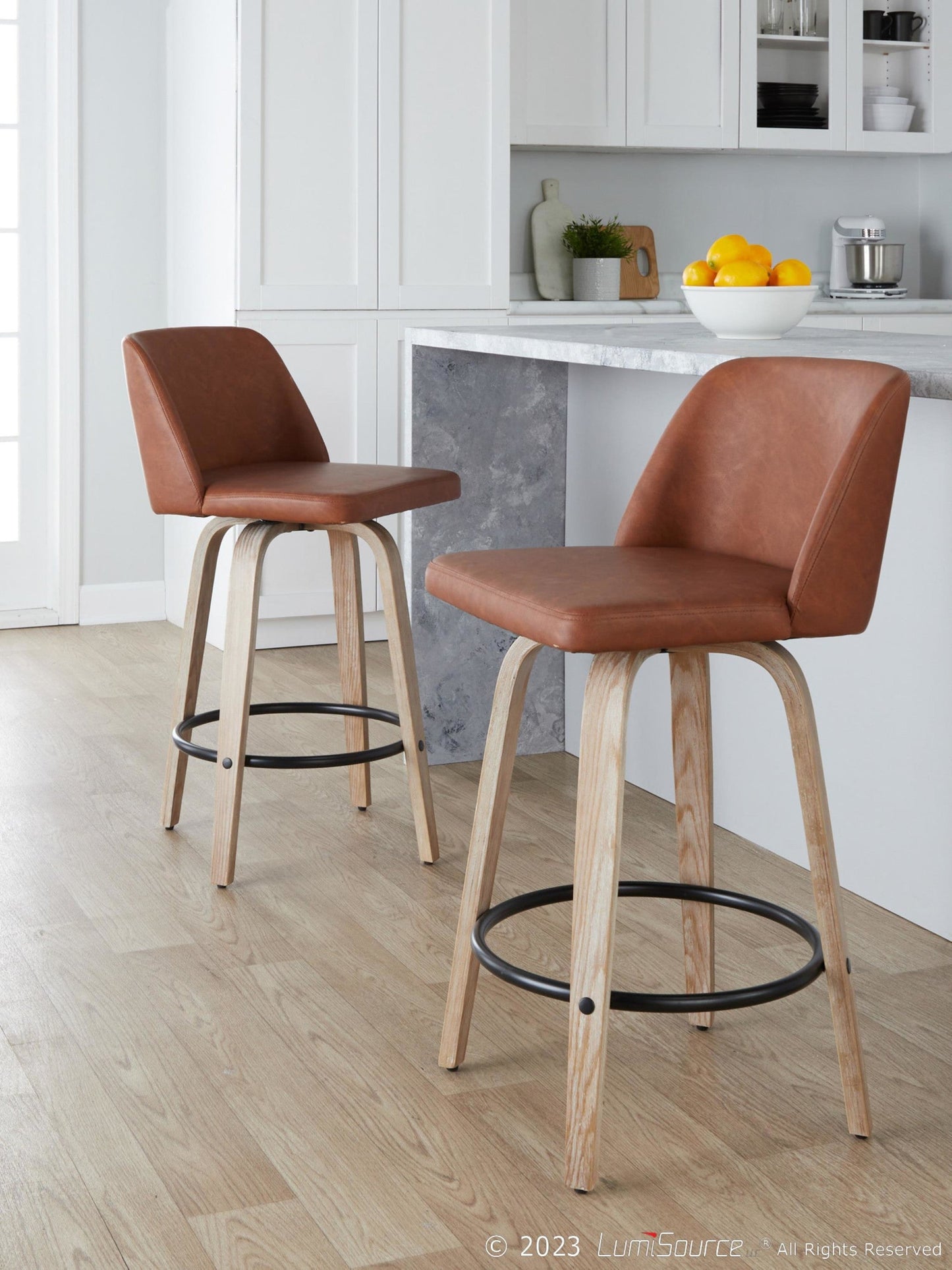Majestic Office Furniture 26" Fixed-Height Counter Stool - Set of 2