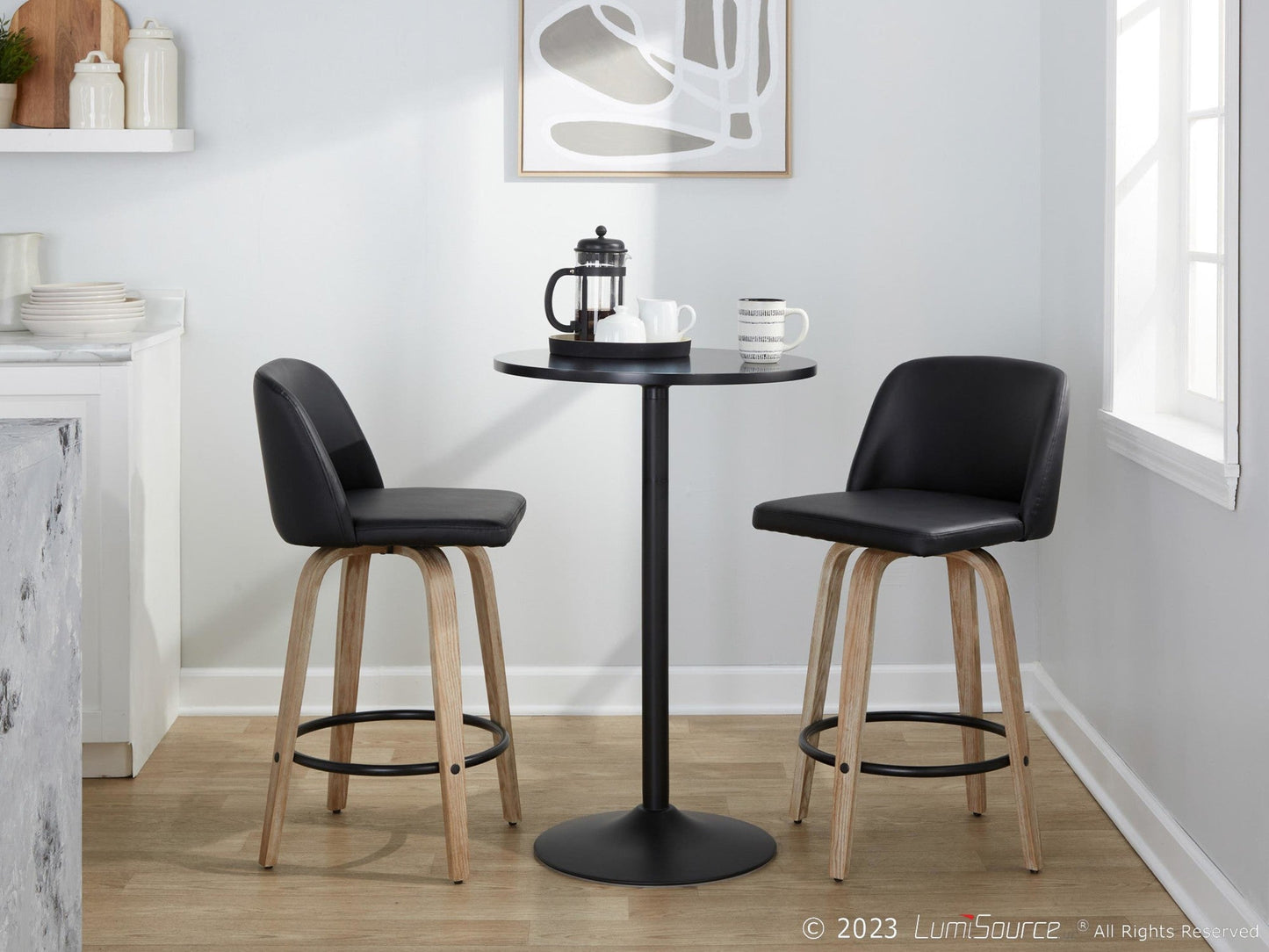 Majestic Office Furniture 26" Fixed-Height Counter Stool - Set of 2