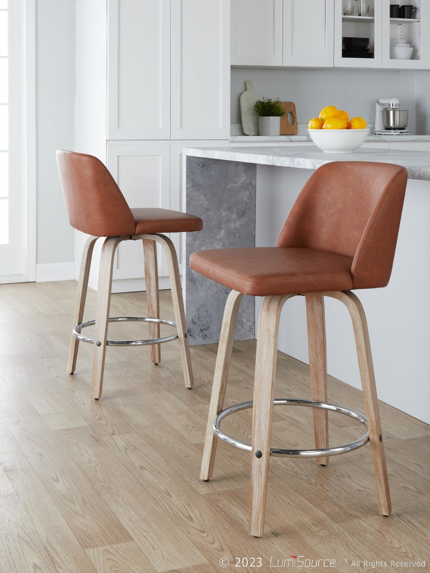 Majestic Office Furniture 26" Fixed-Height Counter Stool - Set of 2