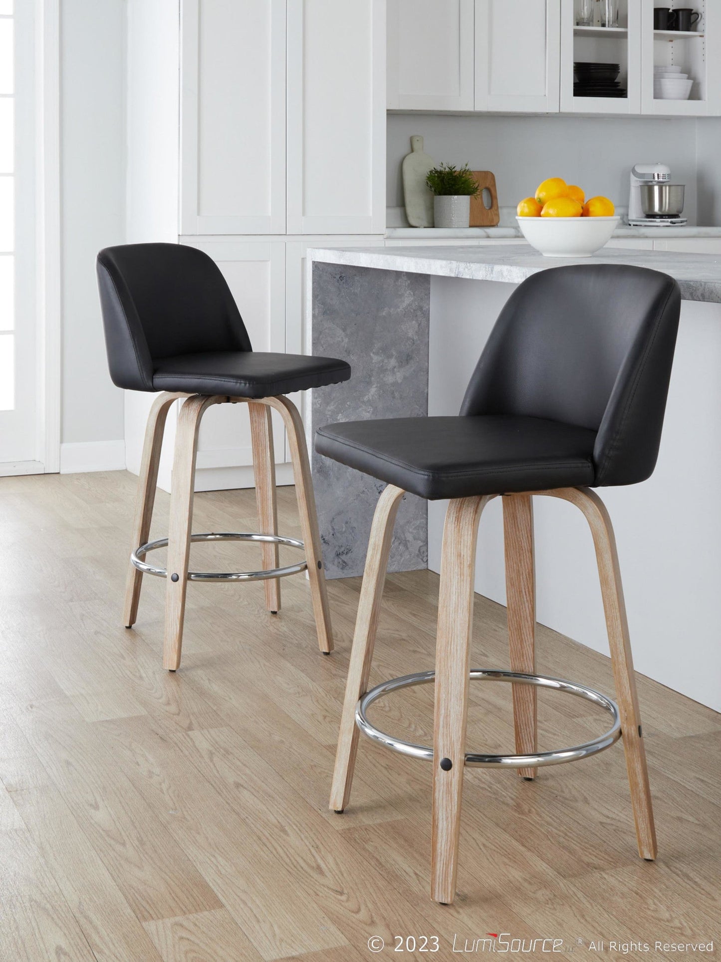 Majestic Office Furniture 26" Fixed-Height Counter Stool - Set of 2