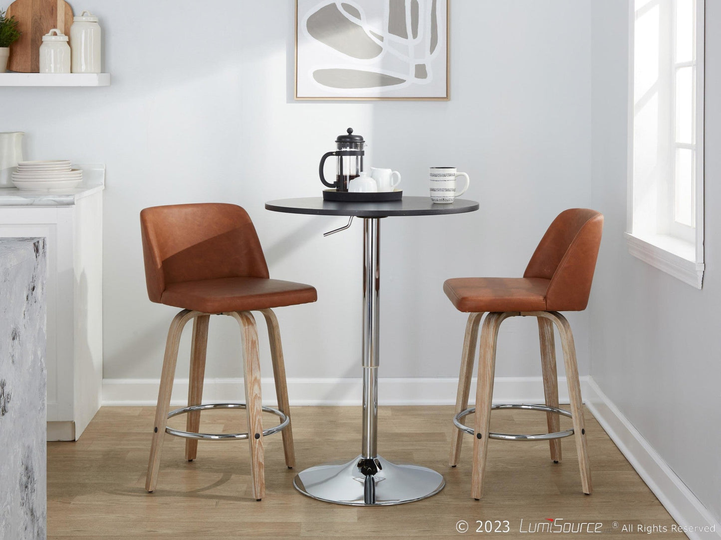 Majestic Office Furniture 26" Fixed-Height Counter Stool - Set of 2