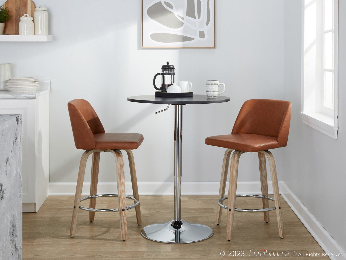 Majestic Office Furniture 26" Fixed-Height Counter Stool - Set of 2