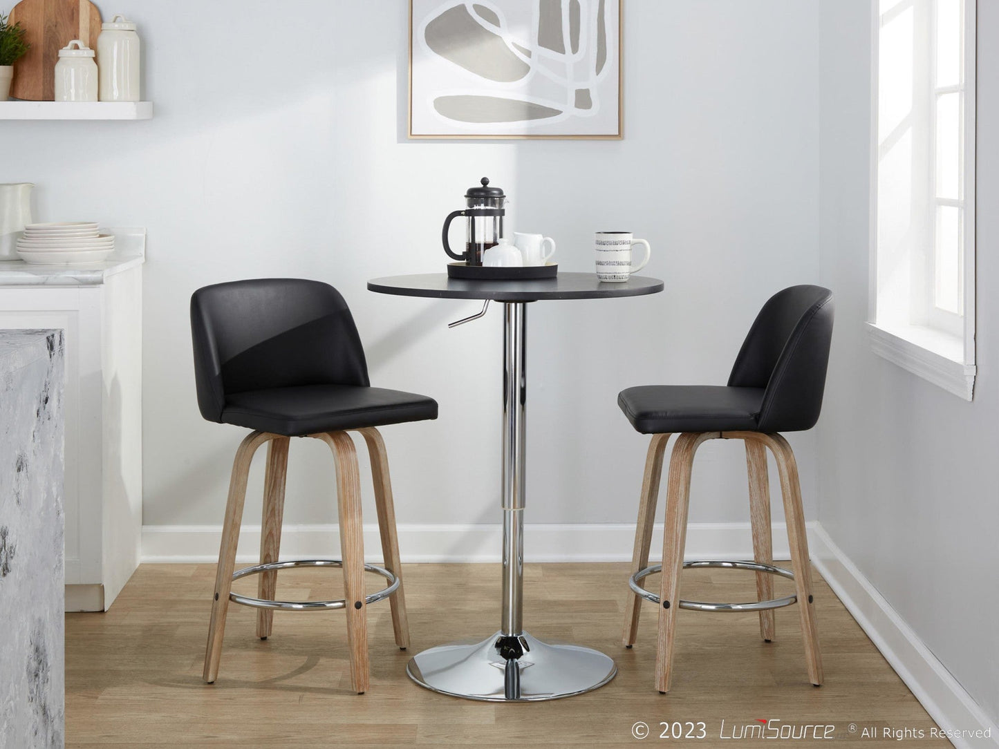 Majestic Office Furniture 26" Fixed-Height Counter Stool - Set of 2