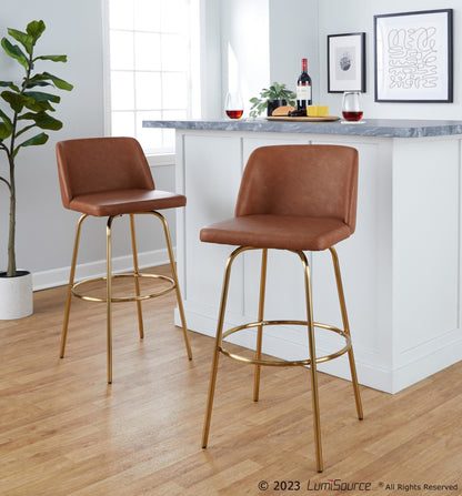 Majestic Office Furniture 30" Fixed-Height Barstool - Set of 2