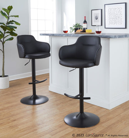 Majestic Office Furniture Adjustable Barstool - Set of 2