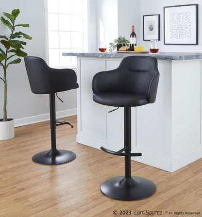 Majestic Office Furniture Adjustable Barstool - Set of 2