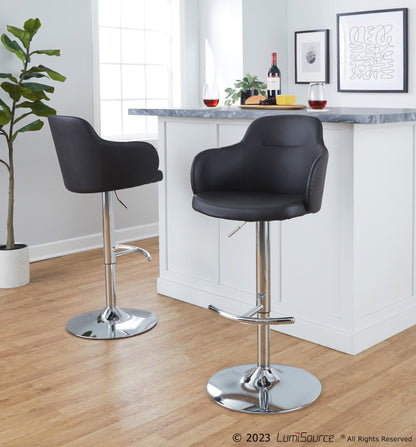 Majestic Office Furniture Adjustable Barstool - Set of 2