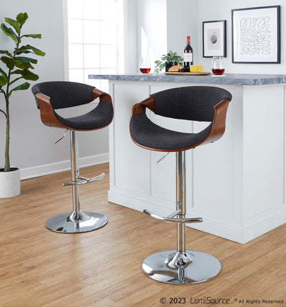 Majestic Office Furniture Adjustable Barstool - Set of 2