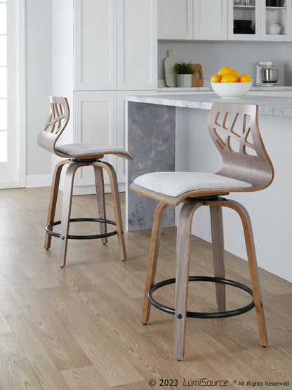 Majestic Office Furniture 24" Fixed-Height Barstool - Set of 2