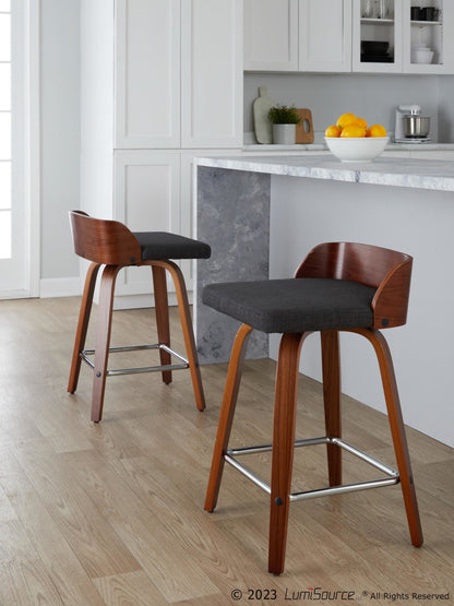 Majestic Office Furniture 24" Fixed-Height Counter Stool - Set of 2