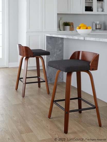Majestic Office Furniture 24" Fixed-Height Counter Stool - Set of 2