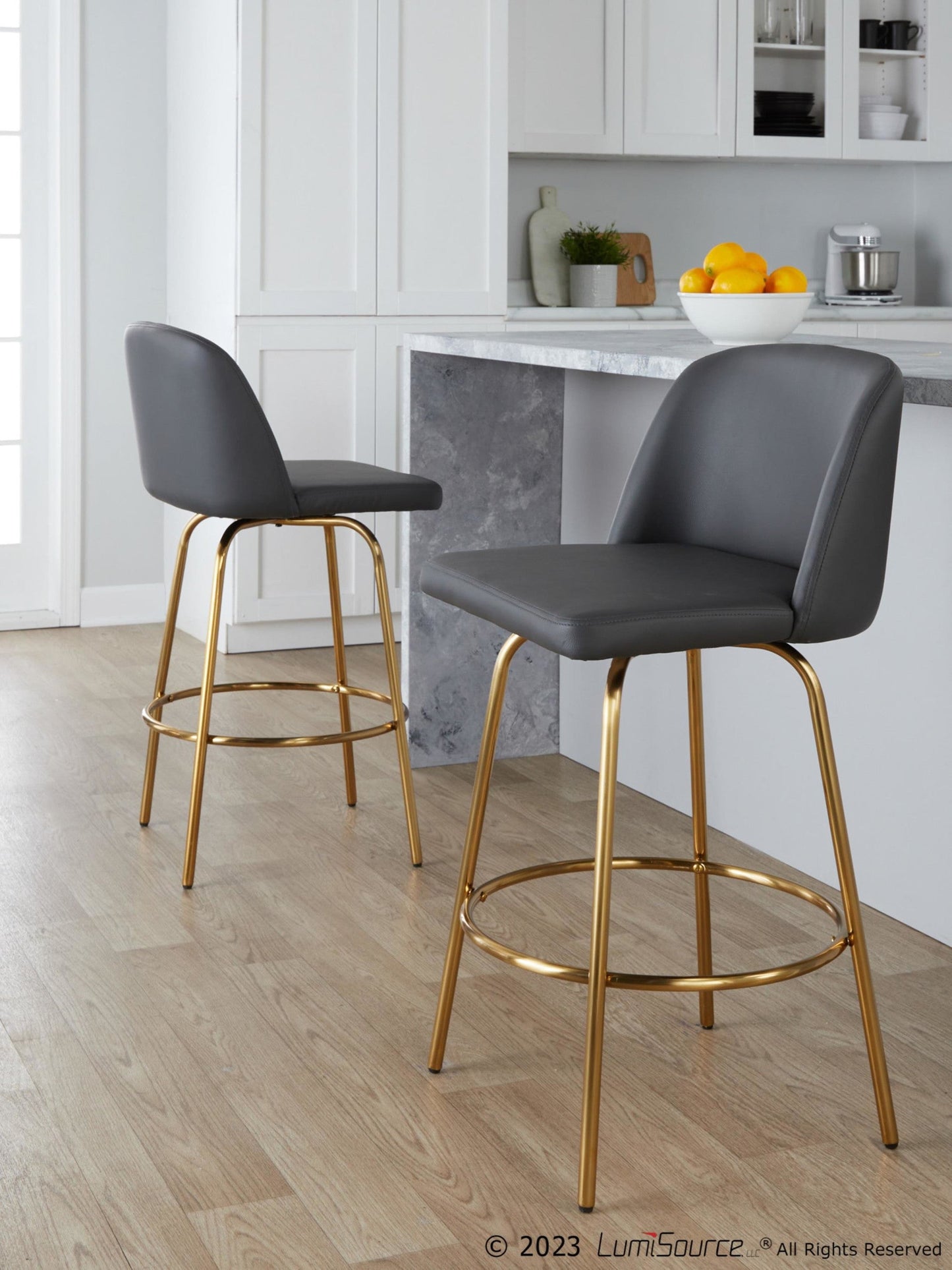 Majestic Office Furniture 26" Fixed-Height Counter Stool - Set of 2