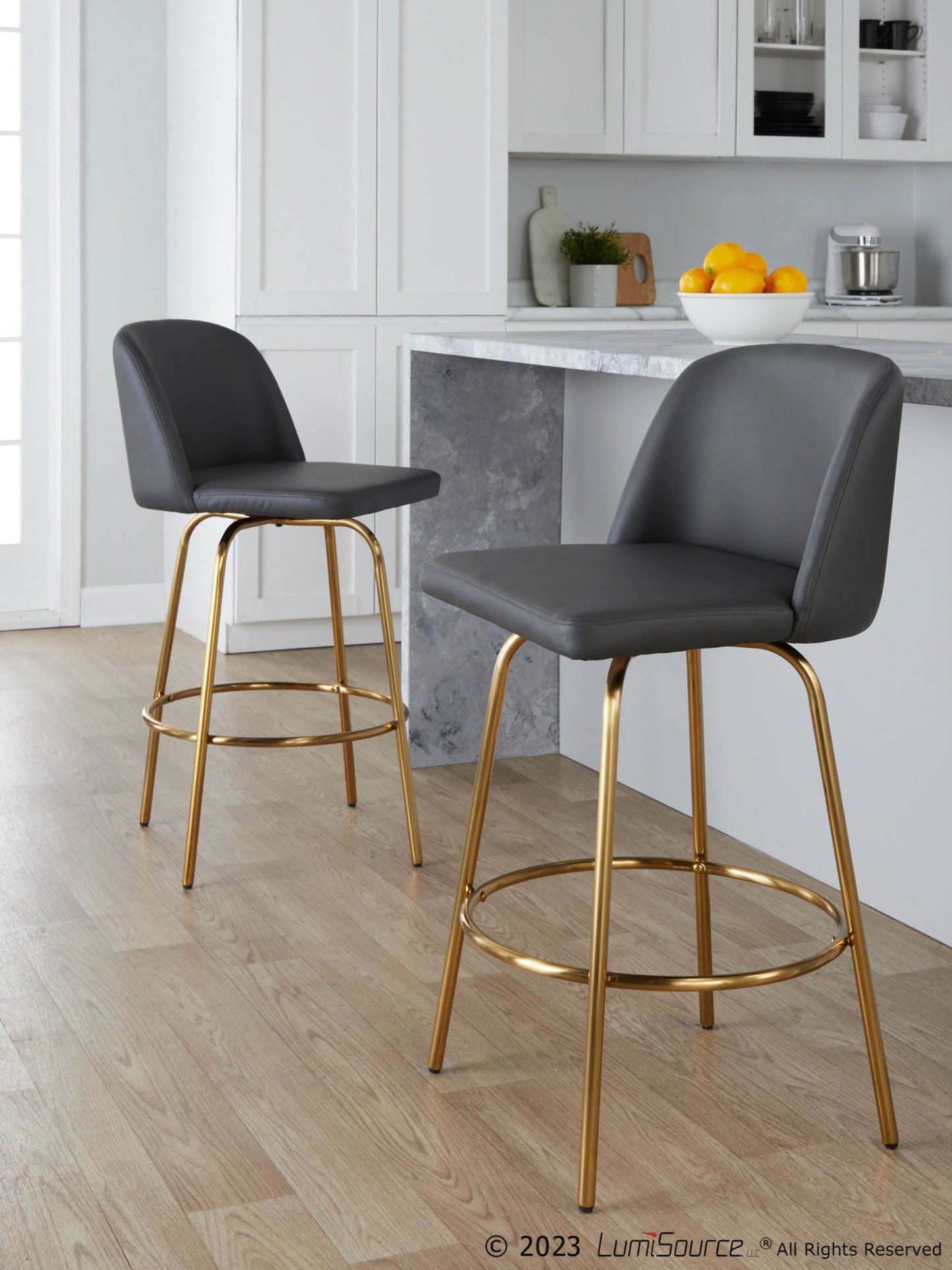 Majestic Office Furniture 26" Fixed-Height Counter Stool - Set of 2