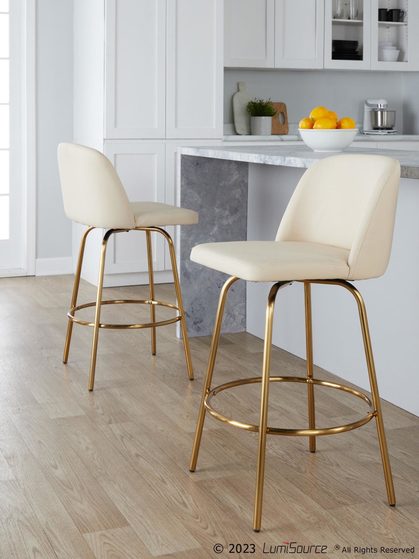 Majestic Office Furniture 26" Fixed-Height Counter Stool - Set of 2