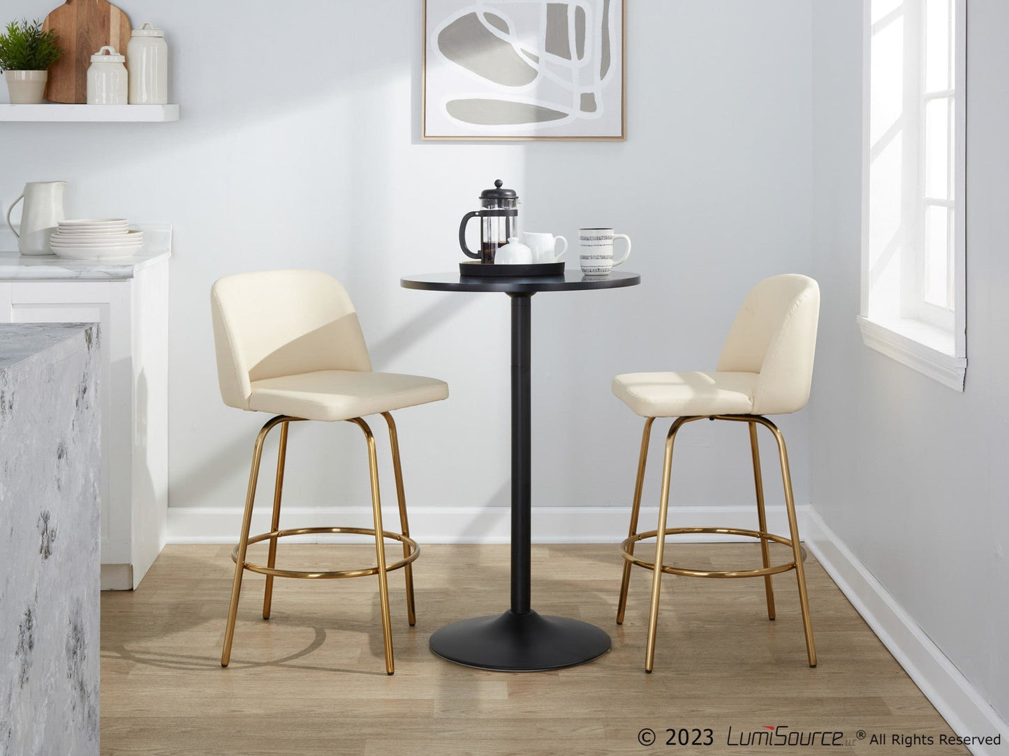 Majestic Office Furniture 26" Fixed-Height Counter Stool - Set of 2