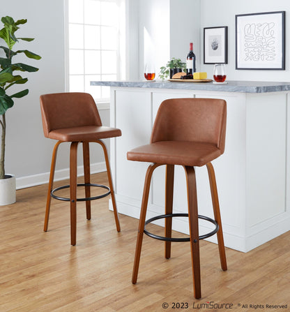 Majestic Office Furniture 30" Fixed-Height Barstool - Set of 2