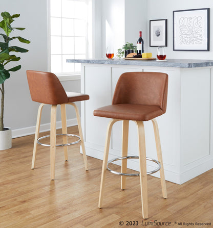 Majestic Office Furniture 30" Fixed-Height Barstool - Set of 2