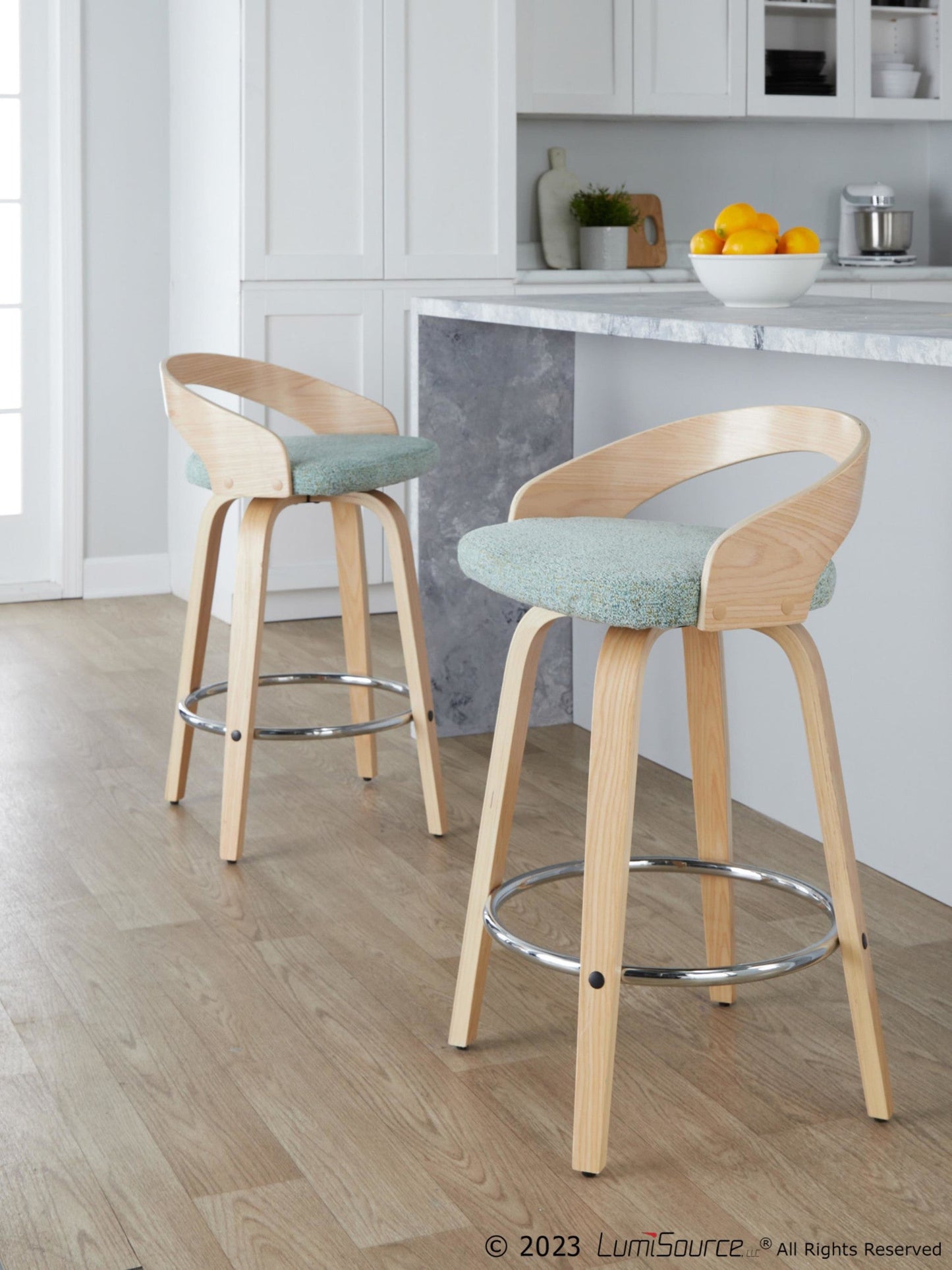 Majestic Office Furniture 26" Fixed-Height Counter Stool - Set of 2