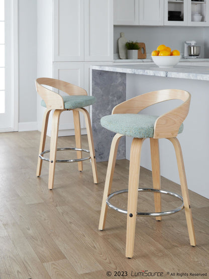 Majestic Office Furniture 26" Fixed-Height Counter Stool - Set of 2
