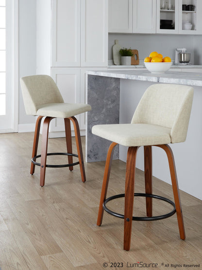 Majestic Office Furniture 24" Fixed-Height Counter Stool - Set of 2