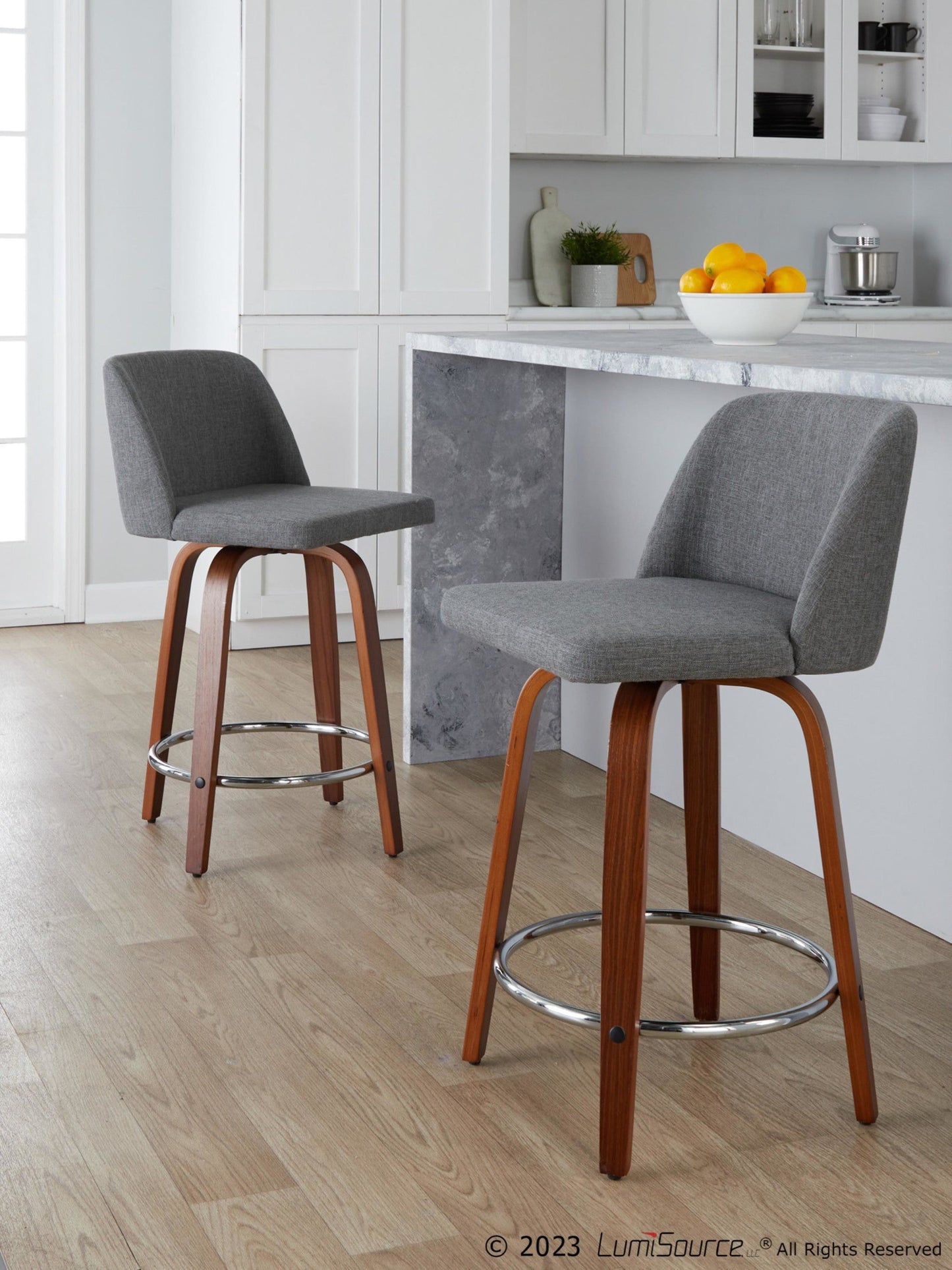 Majestic Office Furniture 24" Fixed-Height Counter Stool - Set of 2