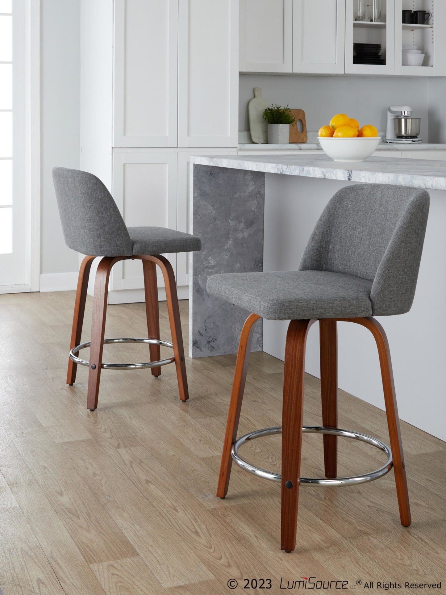 Majestic Office Furniture 24" Fixed-Height Counter Stool - Set of 2