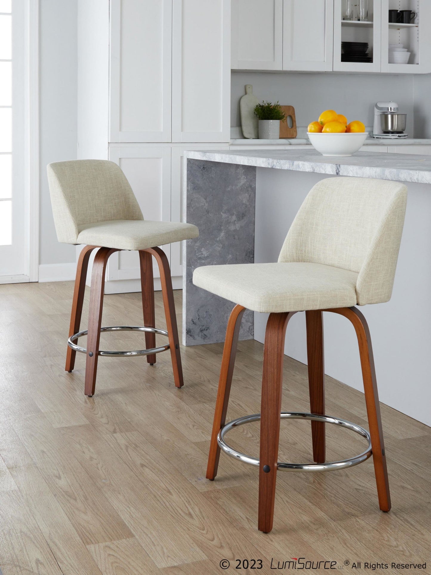 Majestic Office Furniture 24" Fixed-Height Counter Stool - Set of 2